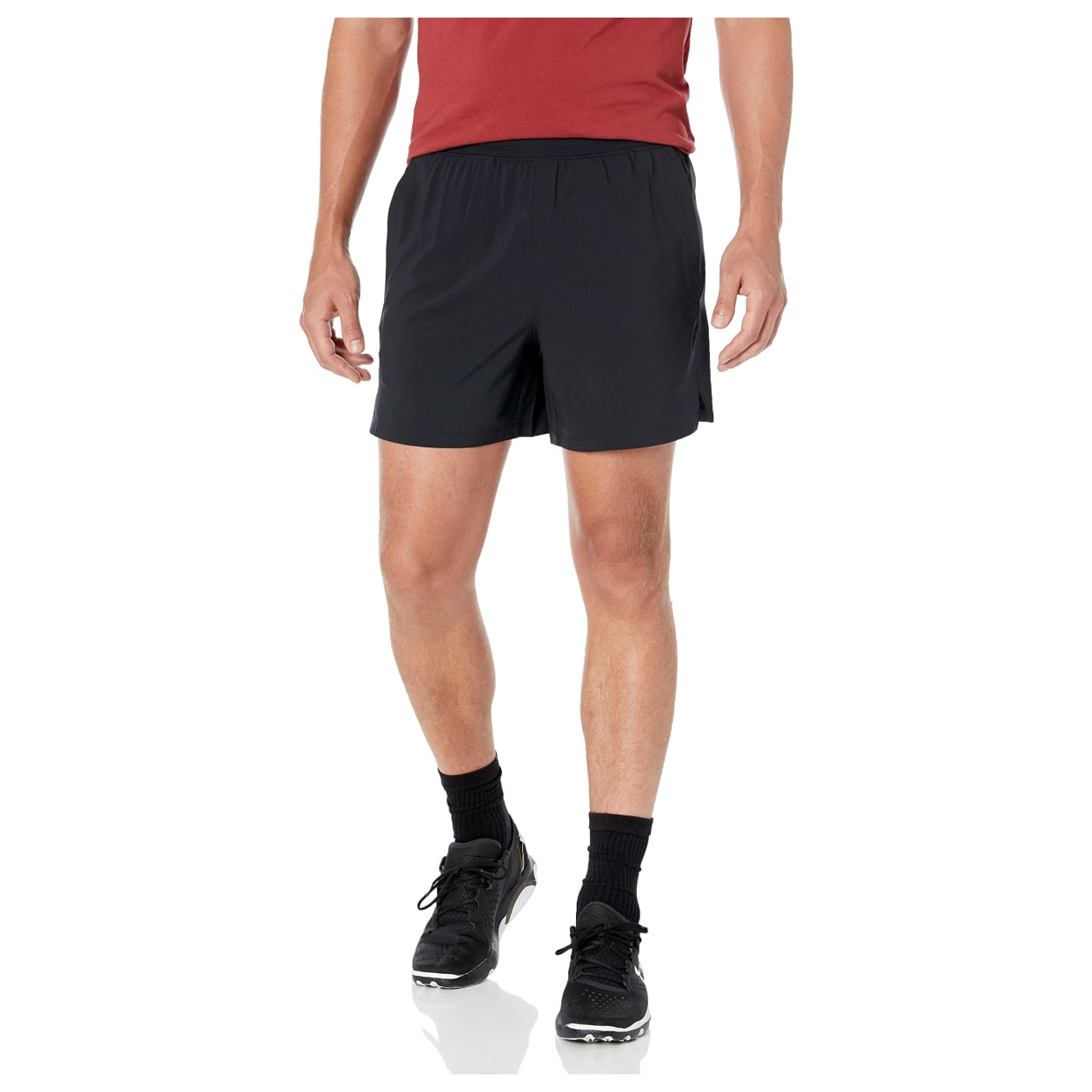 Under Armour Men's Tactical Academy Black 5-inch Shorts 1373669-00100 - Main Image
