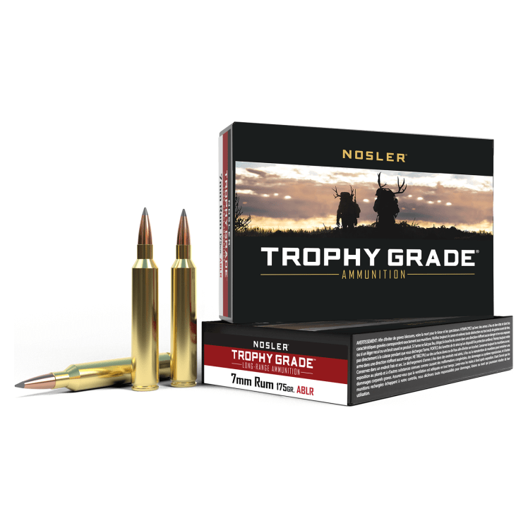 Nosler Trophy Grade (Long Range) TGA - 7mm RUM 175g ABLR SP (20ct) Ammunition 60120