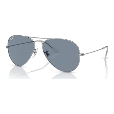 Ray-Ban Aviator Large Metal Silver Polar Blue 0RB3025-0030258