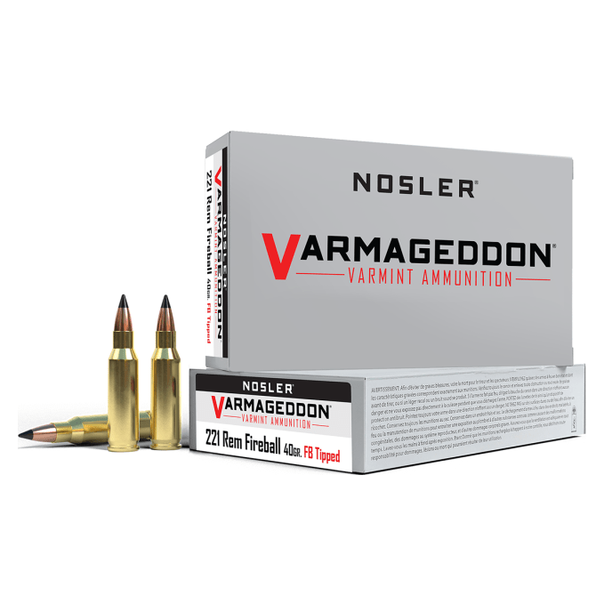 Nosler Varmageddon VGA - 221 Rem Fireball 40g VG FBT (20ct) Ammunition 65125