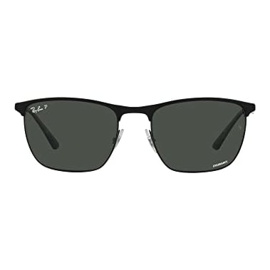 Ray-Ban Matte Black on Black Polar Dark Grey 0RB3686-186K857