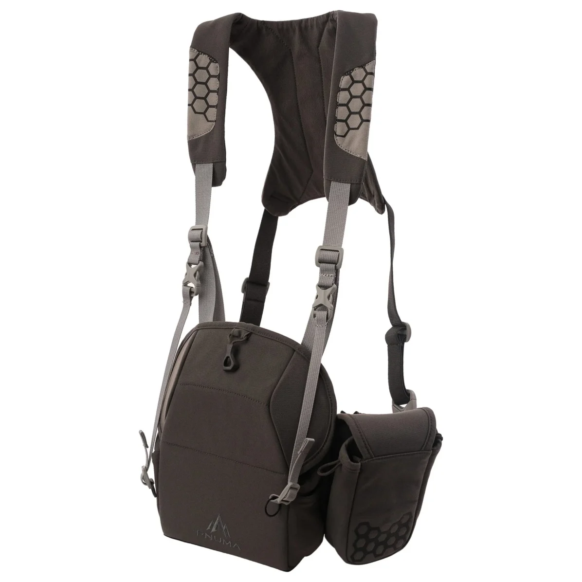 Pnuma Outdoors Bino & Tech Harness, Beluga Color P617B