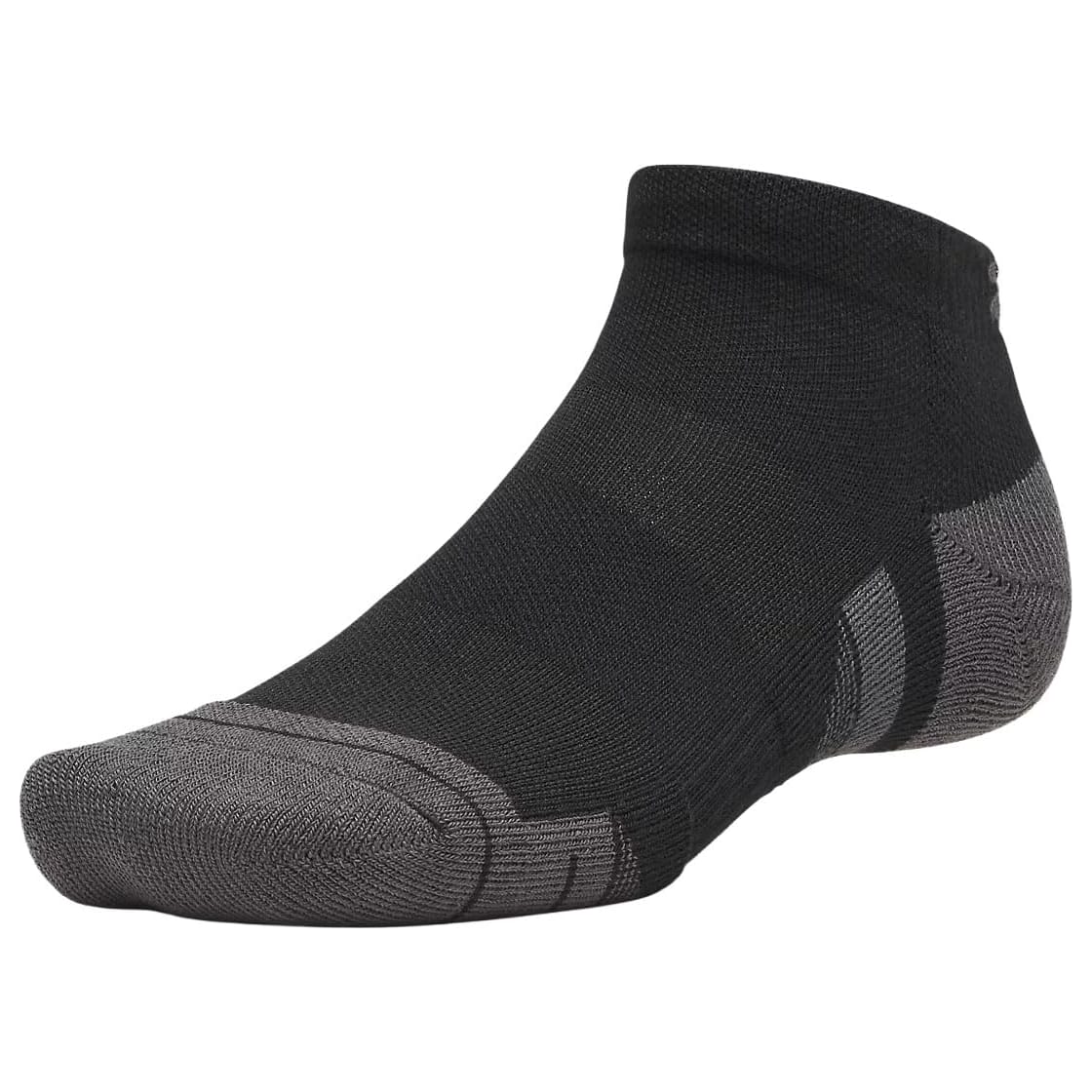 Under Armour Adult Unisex Performance Tech Ultimate Black/Jet Gray Low Socks 6015143-00800 - Main Image