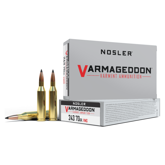 Nosler Varmageddon VGA - 243 Win 70g VG FBT (20ct) Ammunition 61029
