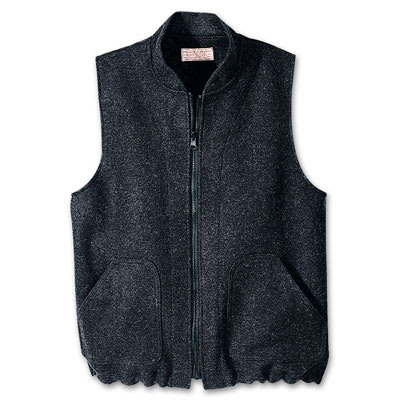 Filson SM Charcoal Mackinaw Wool Vest Liner FIL-10033-CH
