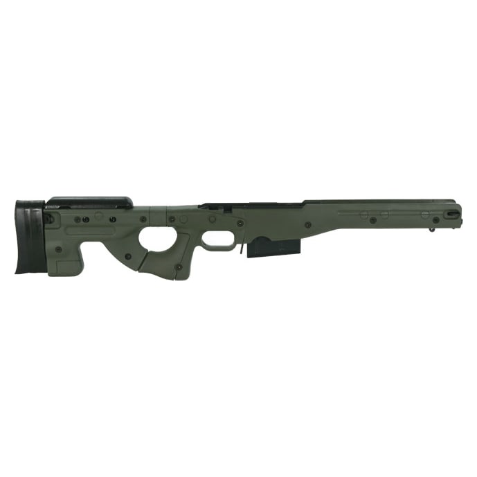 AICS Stock 1.5 Green .338 Fixed Stock - Long Action