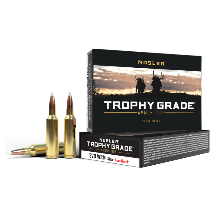 Nosler Trophy Grade TGA - 270 WSM 140g AB SP (20ct) Ammunition 60030