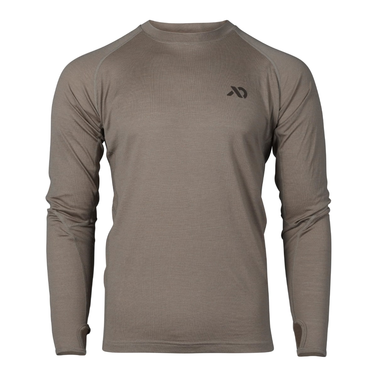 First Lite Men's Wick LS Crew Walnut XL MTWLCWNXL