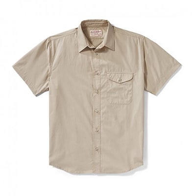 Filson Filson'S S/S Feather Cloth Shirt DesertTan XXXL FCO-004276 FIL-10807-DesertTan-XXXL|FIL-10807-DesertTan-XXXL