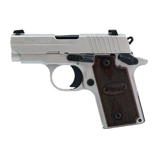 HDW, Natural Stainless Frame & Slide, SIGLITE Night Sights, Rosewood Grips 238-380-HDW