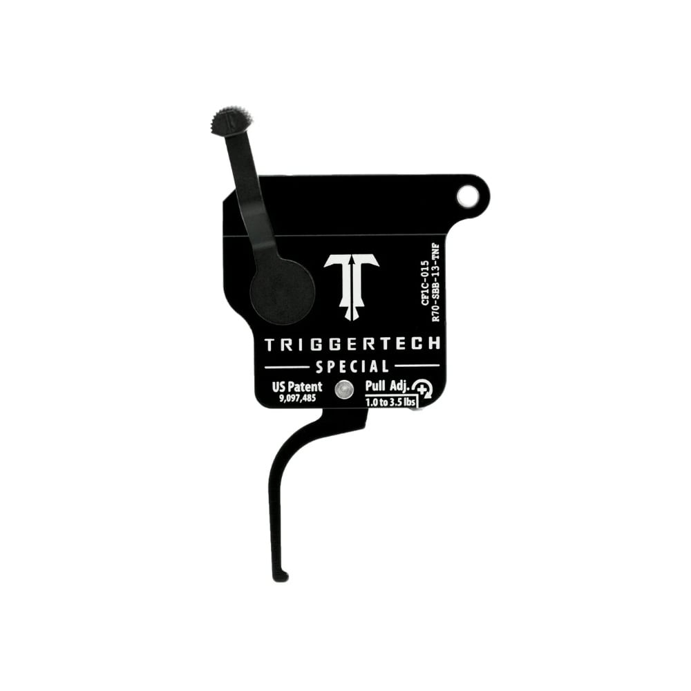 TriggerTech Rem 700 Clone Single-Stage Performance Field Clean Straight Flat 2.49-5 lbs Adj PVD Black No Bolt Release Trigger R70-SBB-25-TNF