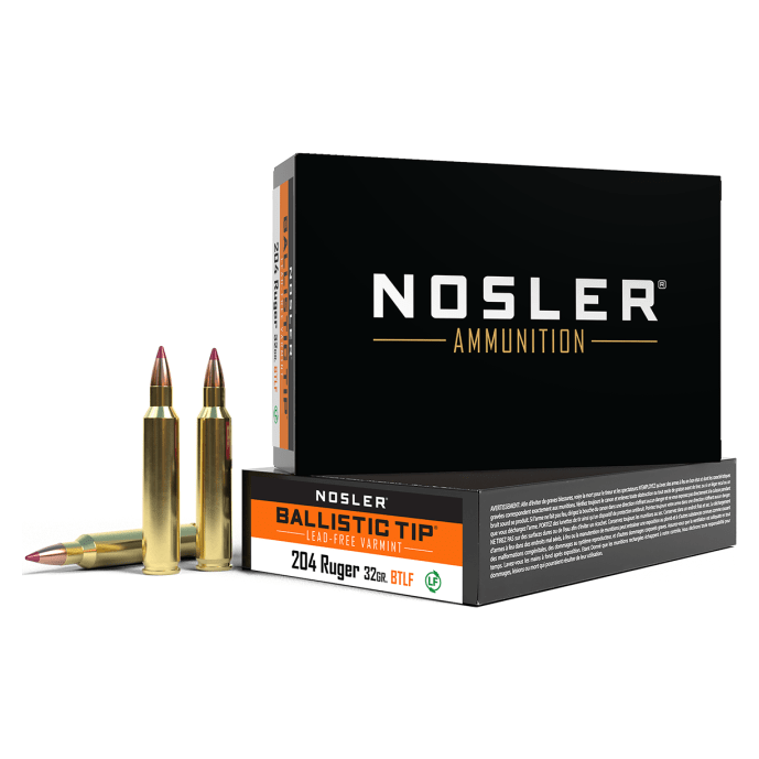 Nosler BT Varmint BTA - 204 Rug 32g BTLF SP (20ct) Ammunition 61040