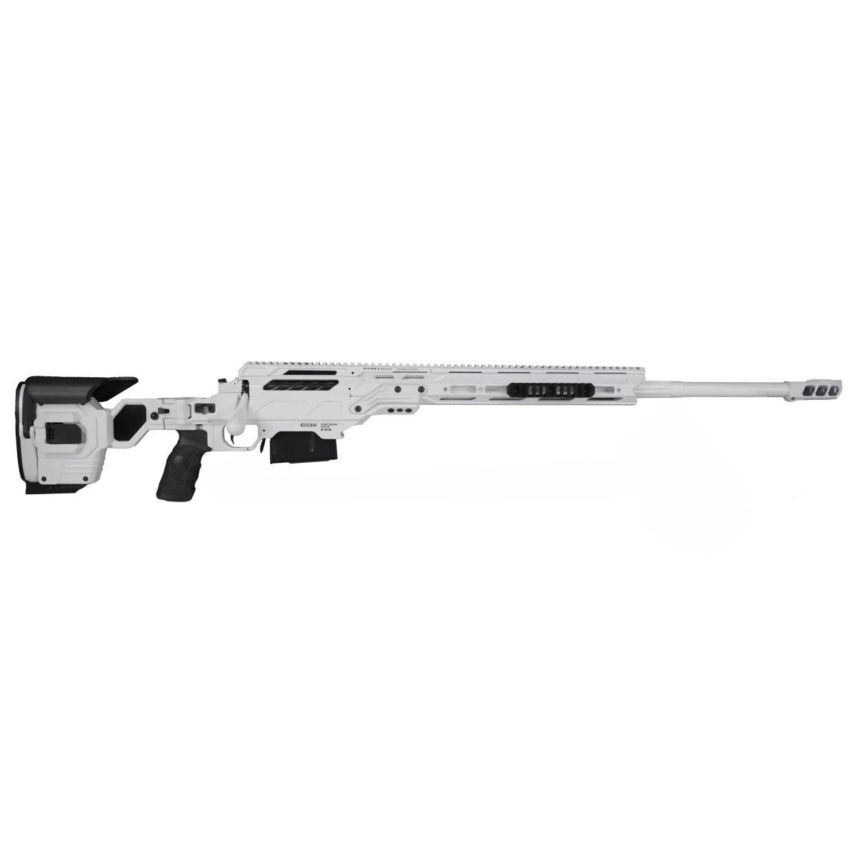 Cadex Defence CDX300 LITE .300 PRC 26" Bbl w/ MX1 Muzzle Brake 30 MOA Top Rail Mag Type SSSF 3.850" CIP Round Bolt K CDX300-LITE-3PR-BR30-I2B1N-WHT - Main Image