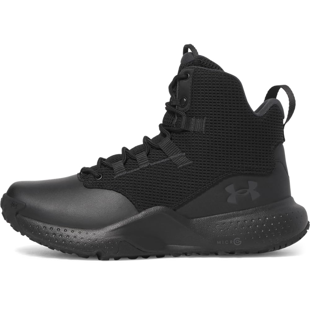 Under Armour Men's Micro G Stellar Mid Military/Tactical Boots Black/Anthracite 3028316-00100 - Main Image