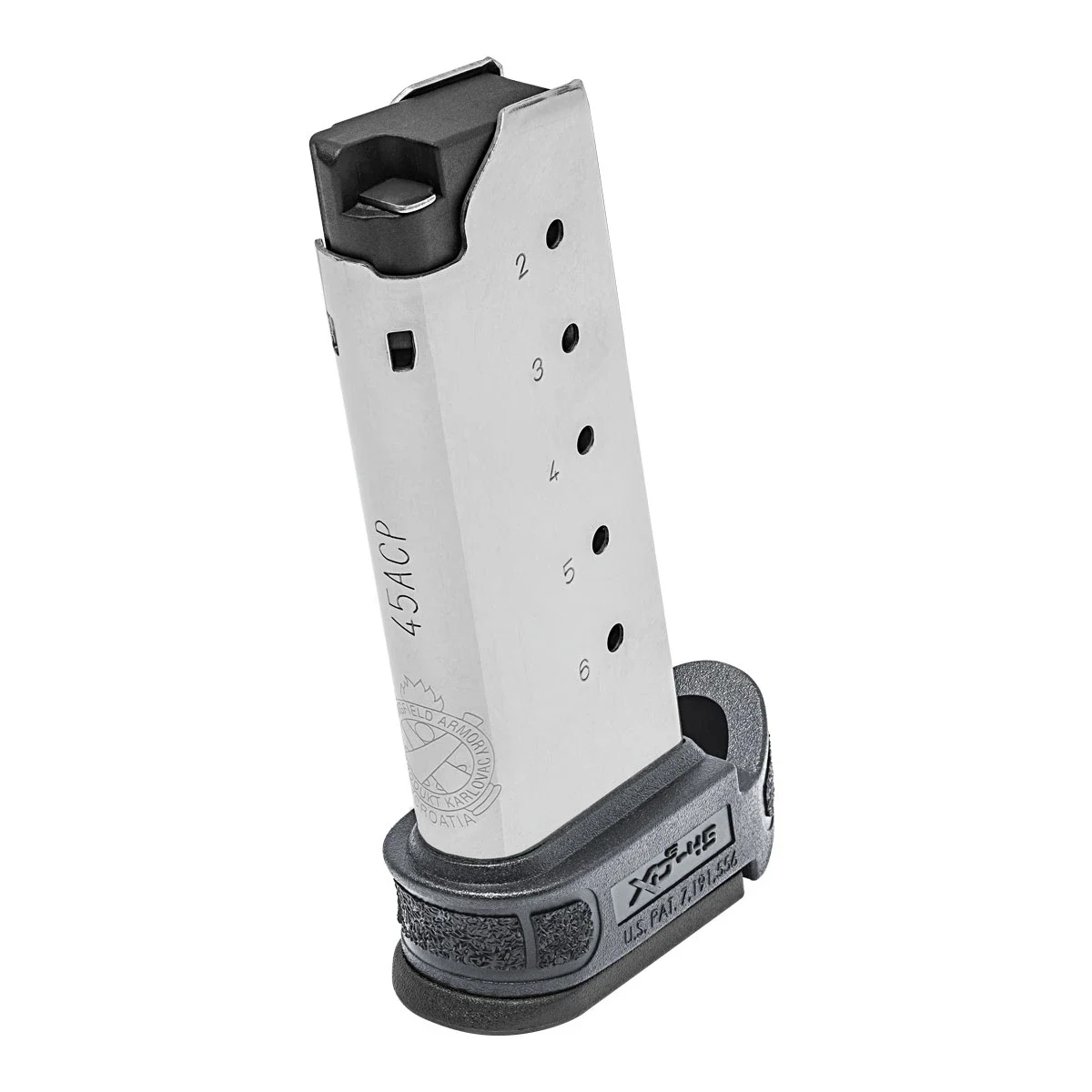 Springfield Armory XD-S Mod.2 .45 ACP 6rd Magazine w/Gray Sleeve XDSG5006Y - Main Image