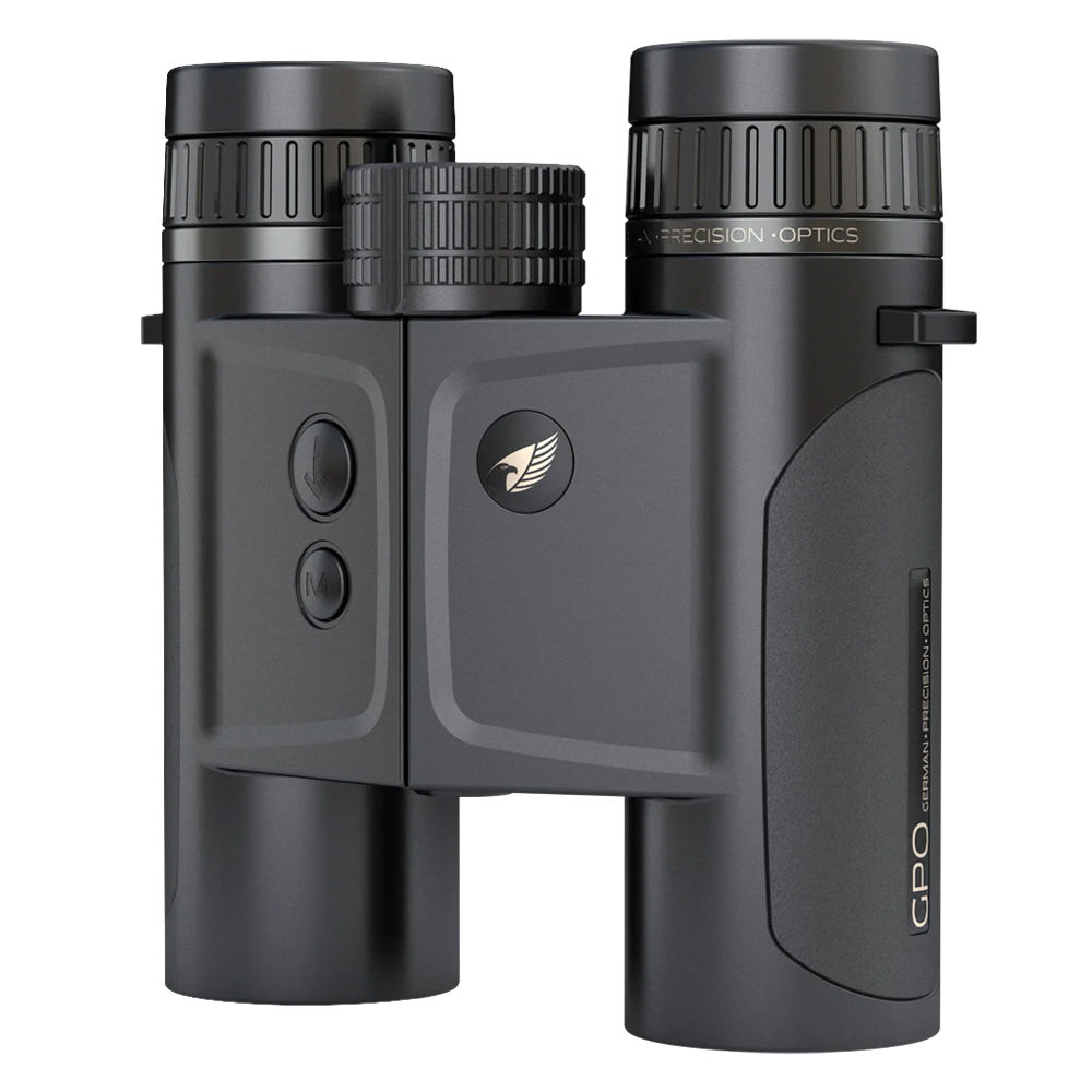 German Precision Optics GPO RangeGuide 8x32 HD 3000y OLED Black OPEN BOX Rangefinding Binocular BX700 - Main Image