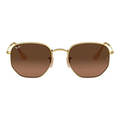 Ray-Ban Hexagonal Arista Brown Gradient Grey 0RB3548N-91244348
