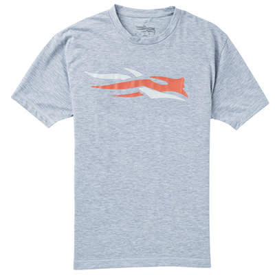 Sitka Sitka Logo Tee SS Heather Grey XX Large 20046-HG-XXL