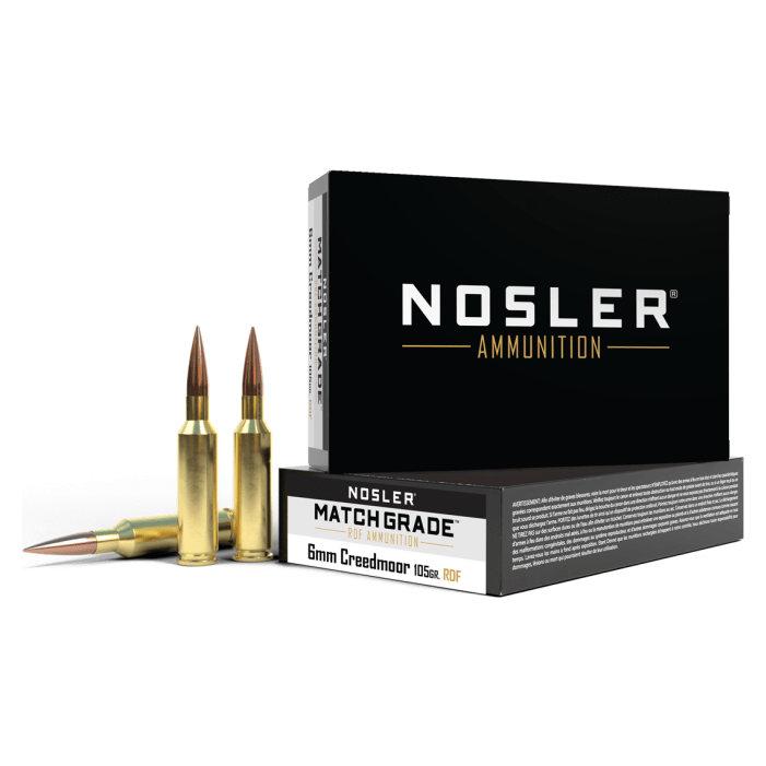 Nosler Match Grade MGA - 6mm Creedmoor 105g RDF HPBT (20ct) Ammunition 60135