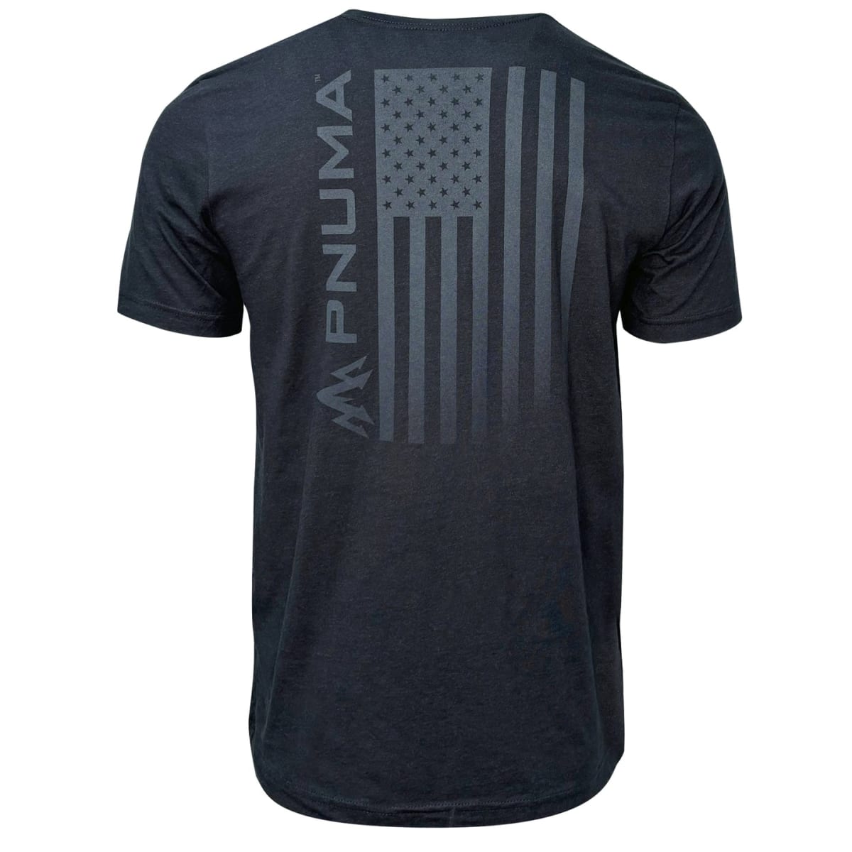 Pnuma Outdoors Americana Tee Shirt, Charcoal Color XL SS-TS-AM-XL
