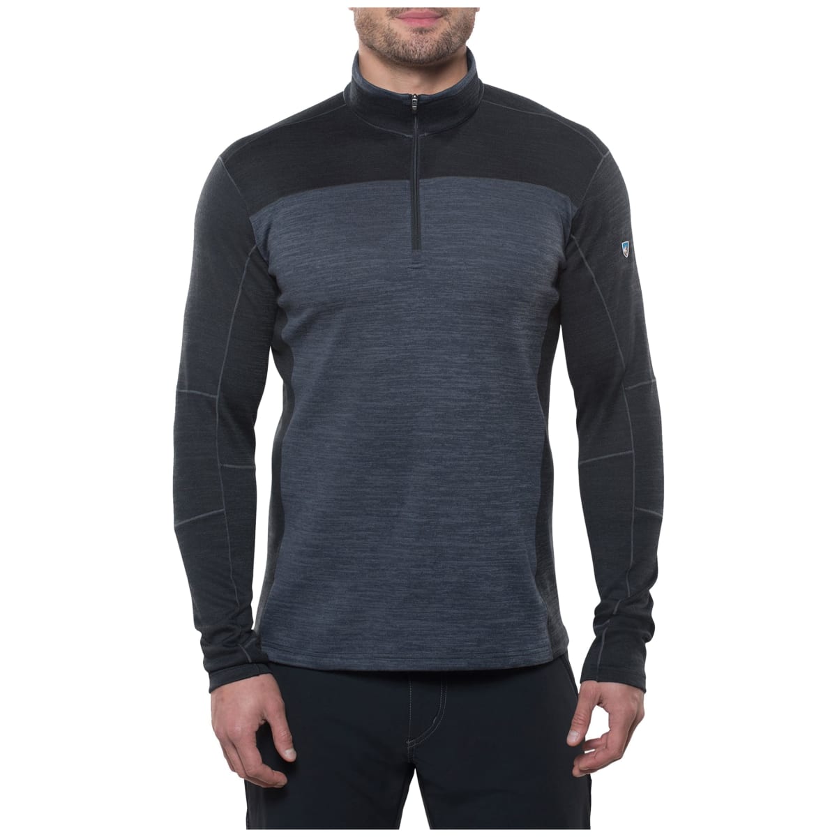 Kuhl Ryzer 1/4 Zip Sweater Black/ Koal Men's Size XXL 3112-BKO-M-XXL