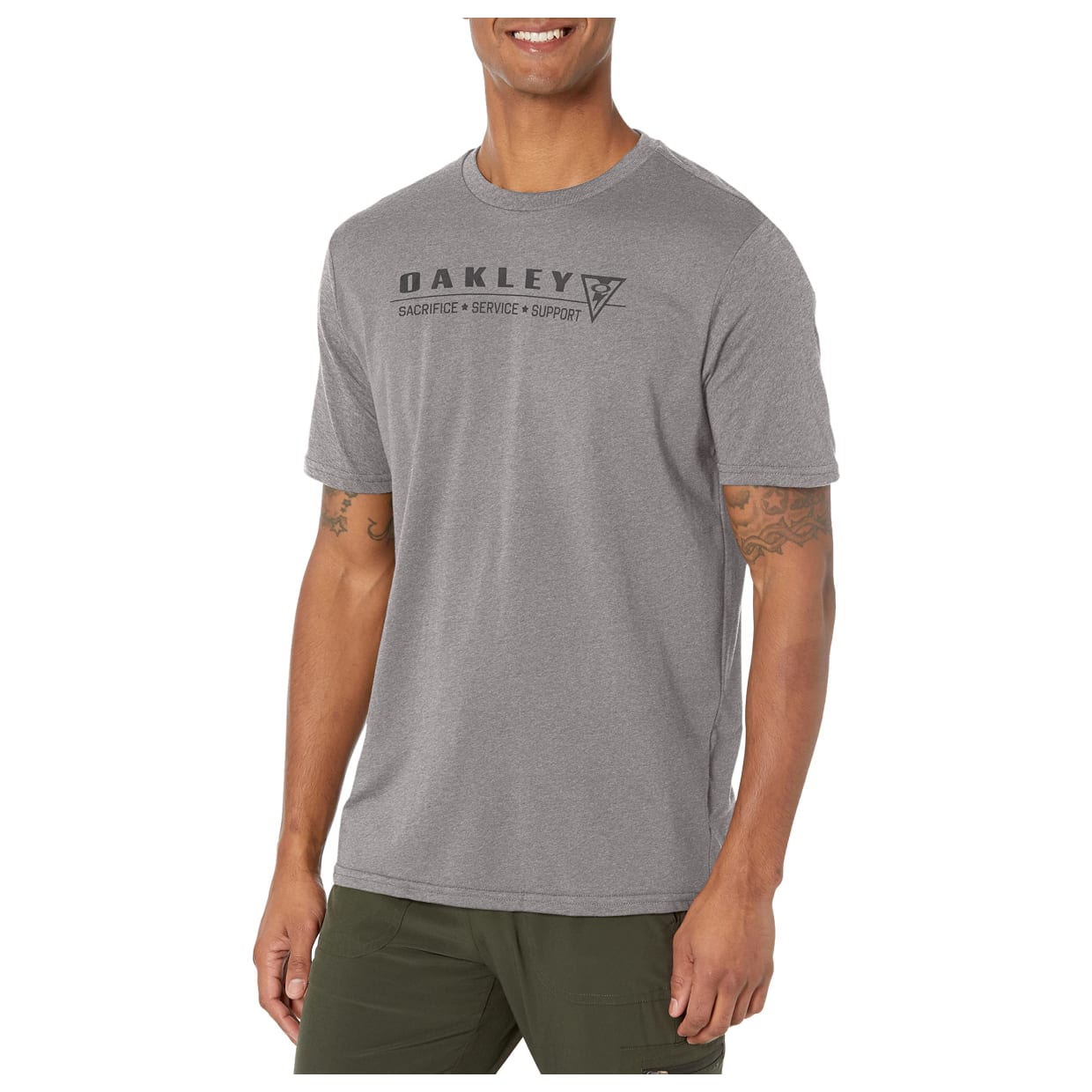 Oakley SI Pillars Athletic Heather Grey T-Shirt S FOA404136-24G-S - Main Image