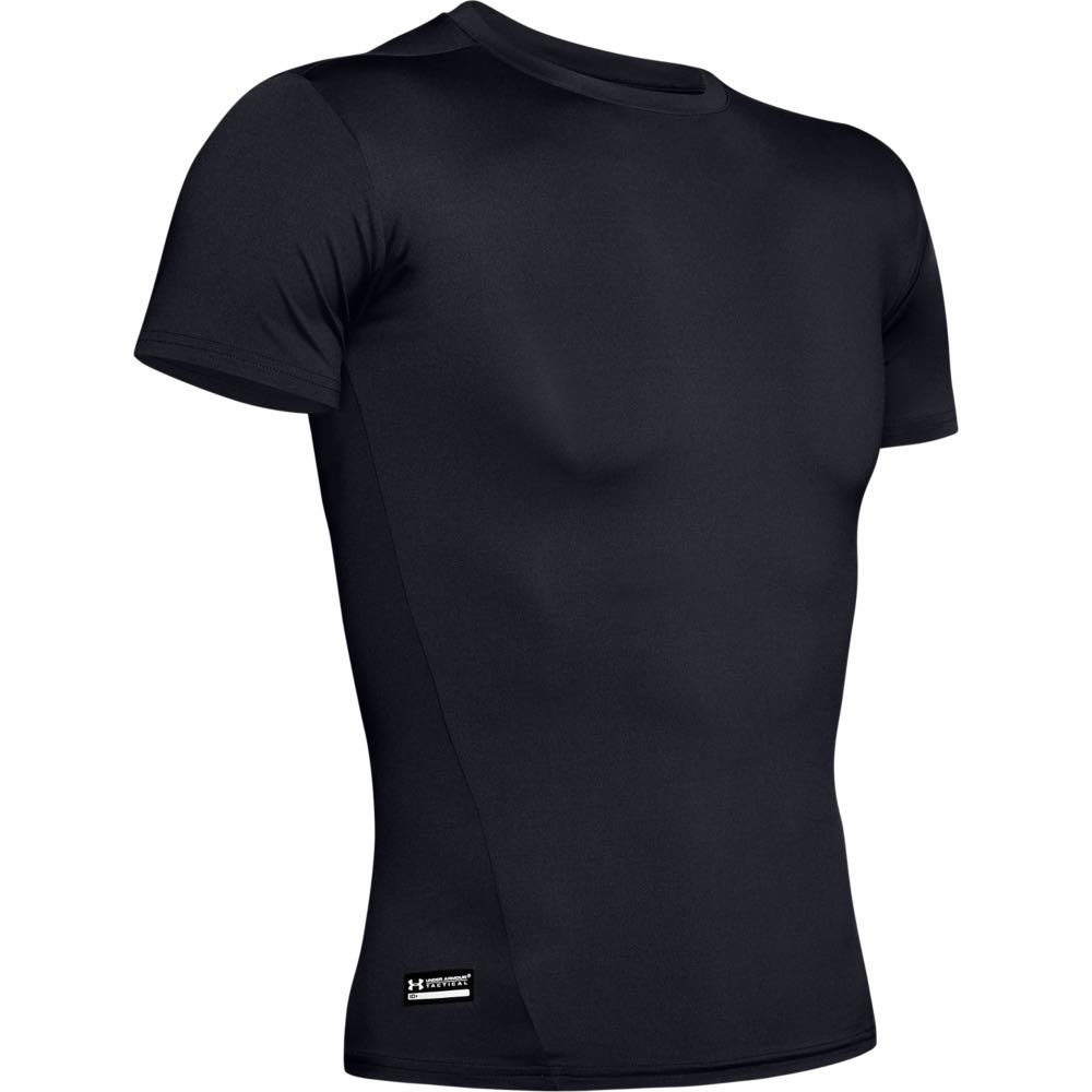 Under Armour Men's Tactical Shortsleeve Black/Clear Compression Shirt 1216007-00100 - Main Image