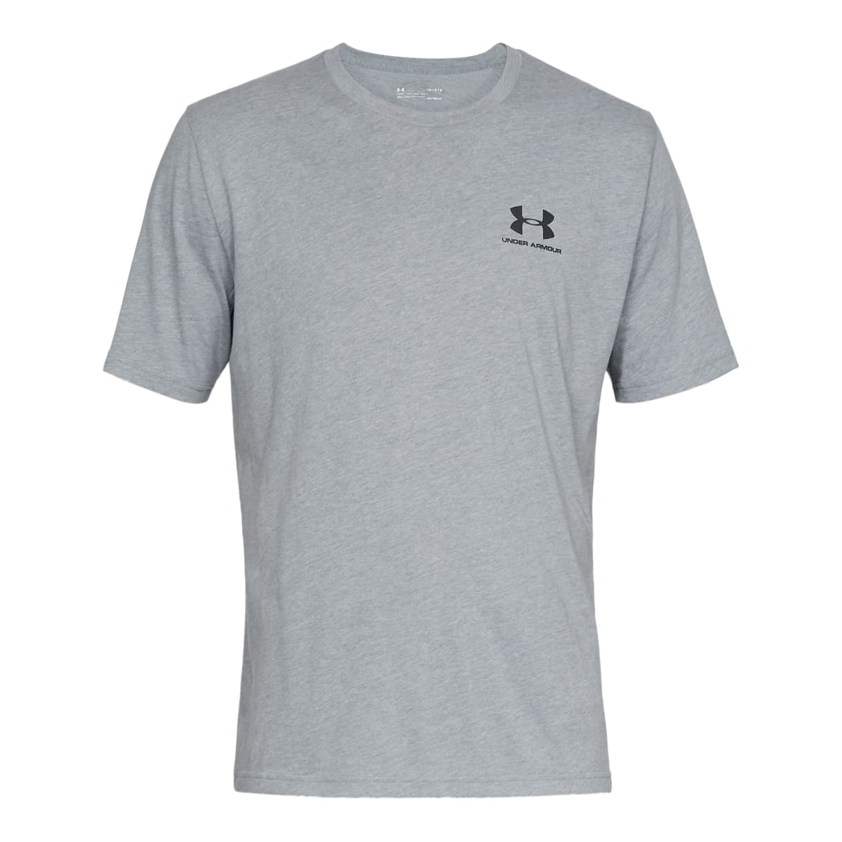 Under Armour Men's Graphic SportStyle Shortsleeve Steel Light Heather/Black Shirt 1326799-03600 - Main Image