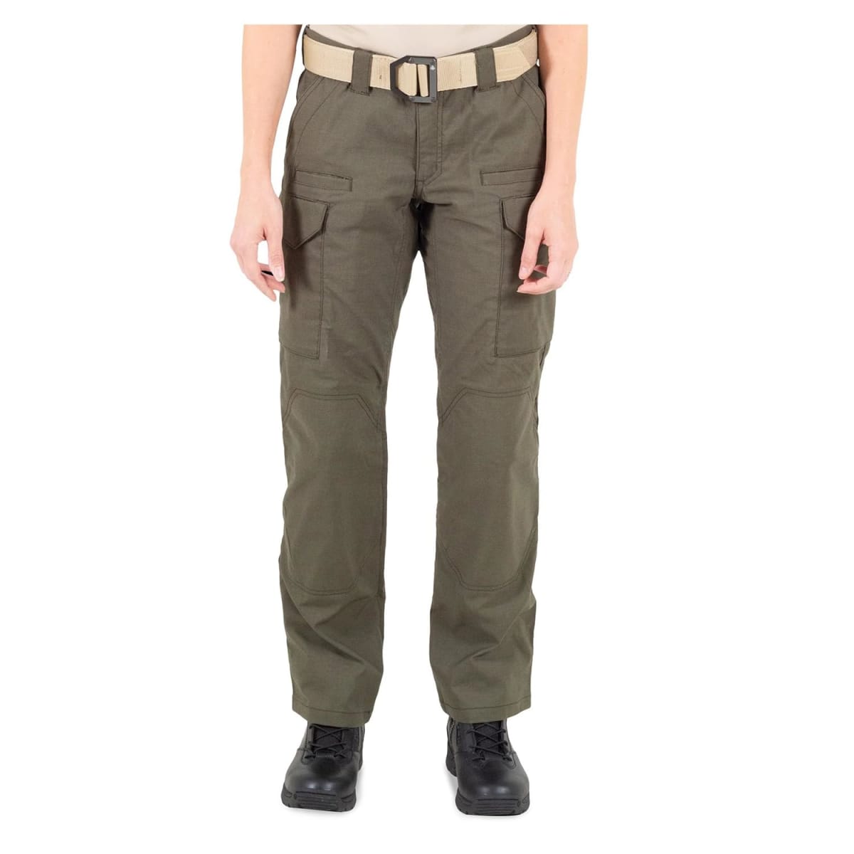 First Tactical Women's V2 Tactical Pants 2-Way Stretch Water Resistant Double-Dyed OD Green 124011-830 - Main Image