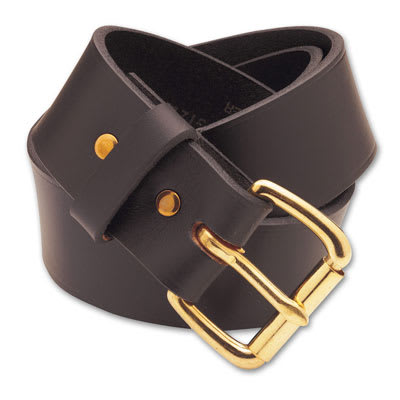 Filson 32 Brown/Brass 1.5" Leather Belt 63202200208