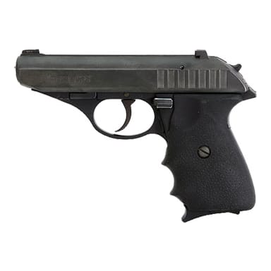Black Nitron Finish, Contrast Sights, Hogue Rubber Grip 232-380-B