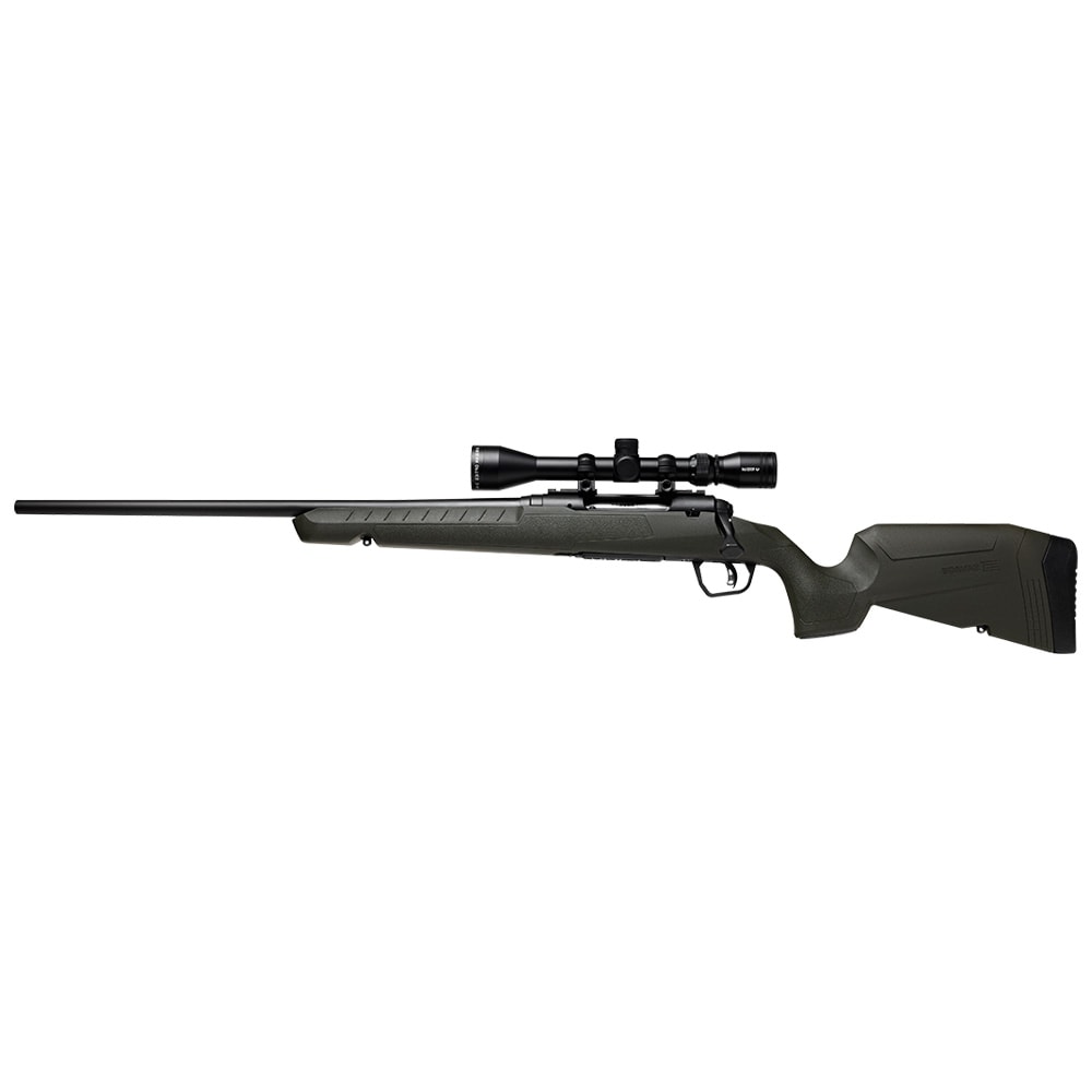 Savage Arms G4 Axis 2 XP Green LH .308 WIN 1:10" 5/8x24 20" Heavy Sporter Bbl Carbon Steel/Synth Matte BLK Rifle w/3-9x40 BDC Scope 33189 - Main Image
