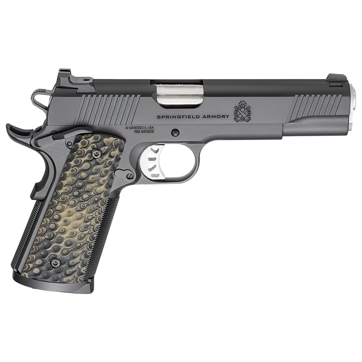 Springfield Armory 1911 Tactical Response .45 ACP 5" Bbl Black Handgun w/ 3-Dot Tritium Sights, 3x8rd Mags PC9125 - Main Image