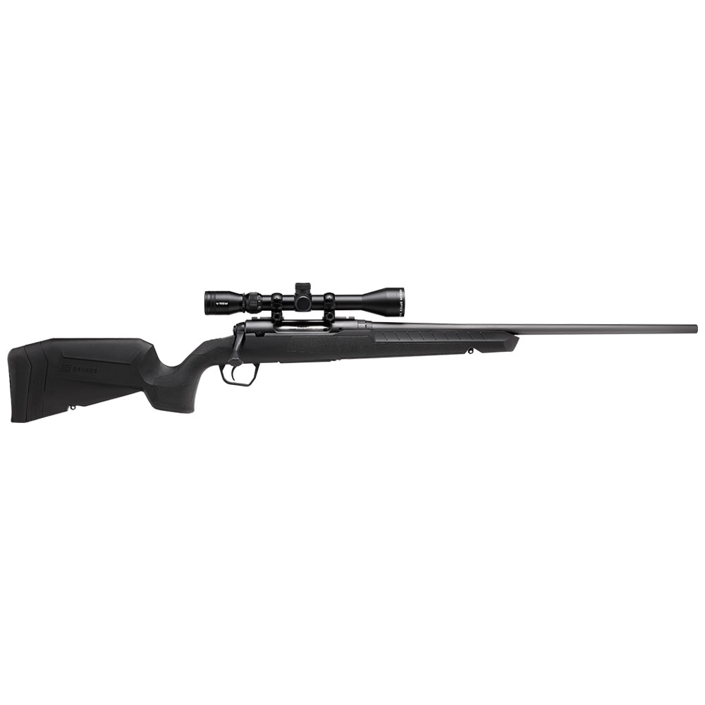 Savage Arms G4 Axis XP .25-06 REM 1:10" 5/8x24 20" Heavy Sporter Bbl Carbon Steel/Synth Matte BLK Rifle w/3-9x40 Scope 33083 - Main Image