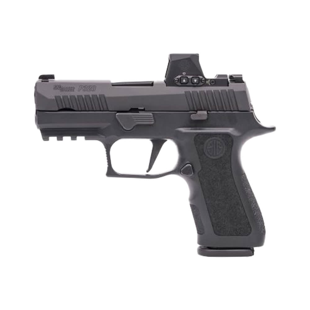 Sig Sauer P320 Compact P320 9mm 3.6" Bbl X-Series Blk Striker XRAY3 Mod Poly X Grip Romeo-RS Pro Pistol w/(2)15rd Steel Mags 320XC-9-BXR3P-RS