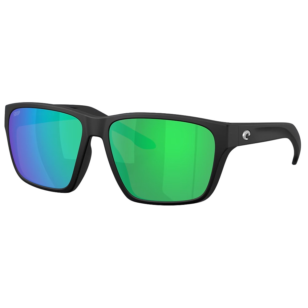 Costa Del Mar Next Gen Rizzler Men's Netplus Black Frame Green Mirror 580P Polarized Lens Sunglasses 06S9141-91410355 - Main Image