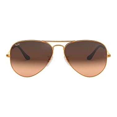 Ray-Ban Aviator Large Metal Light Bronze Pink Gradient Brown 0RB3025-9001A558