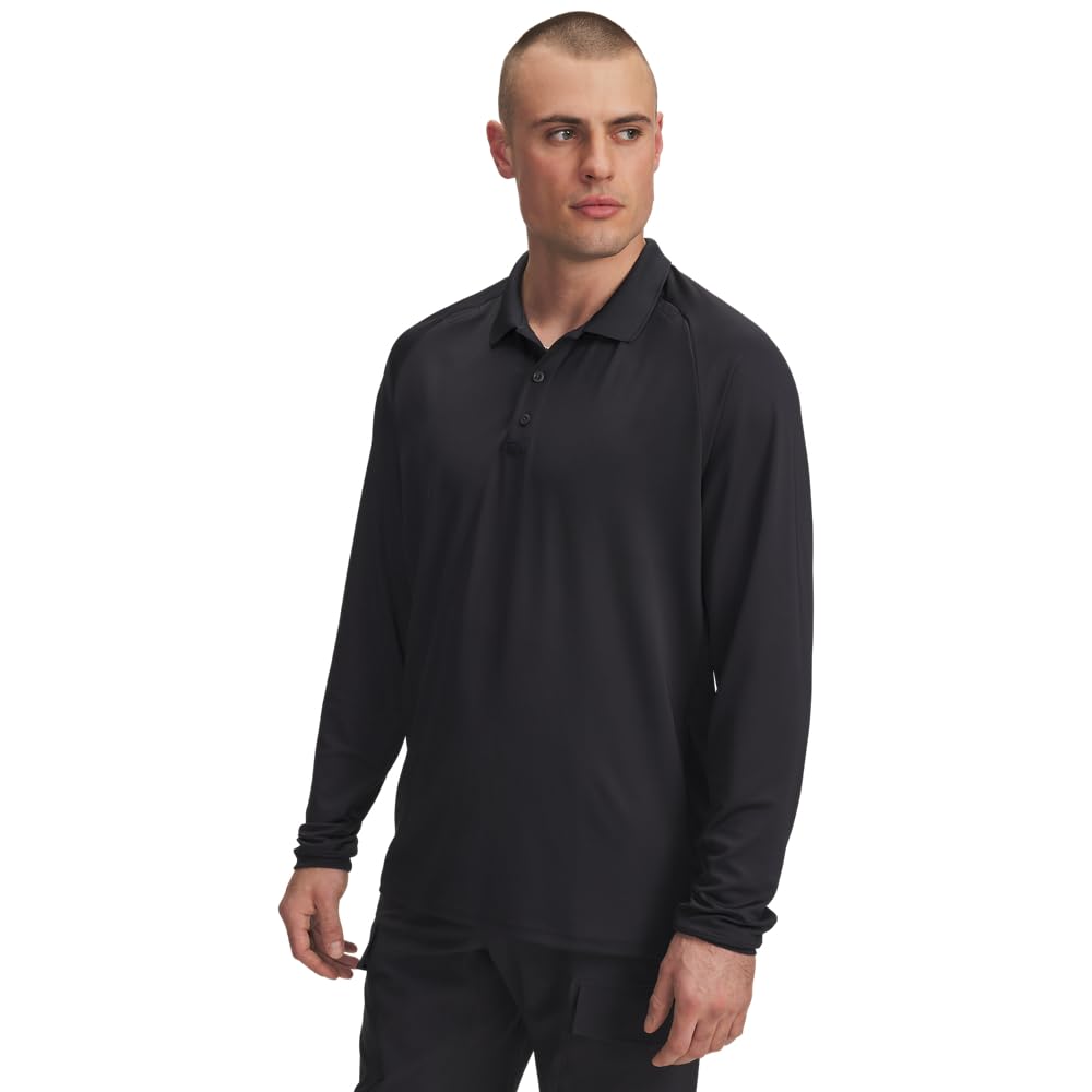 Under Armour Men's Tactical Longsleeve Dark Navy Blue Polo Shirt 6004147-46500 - Main Image