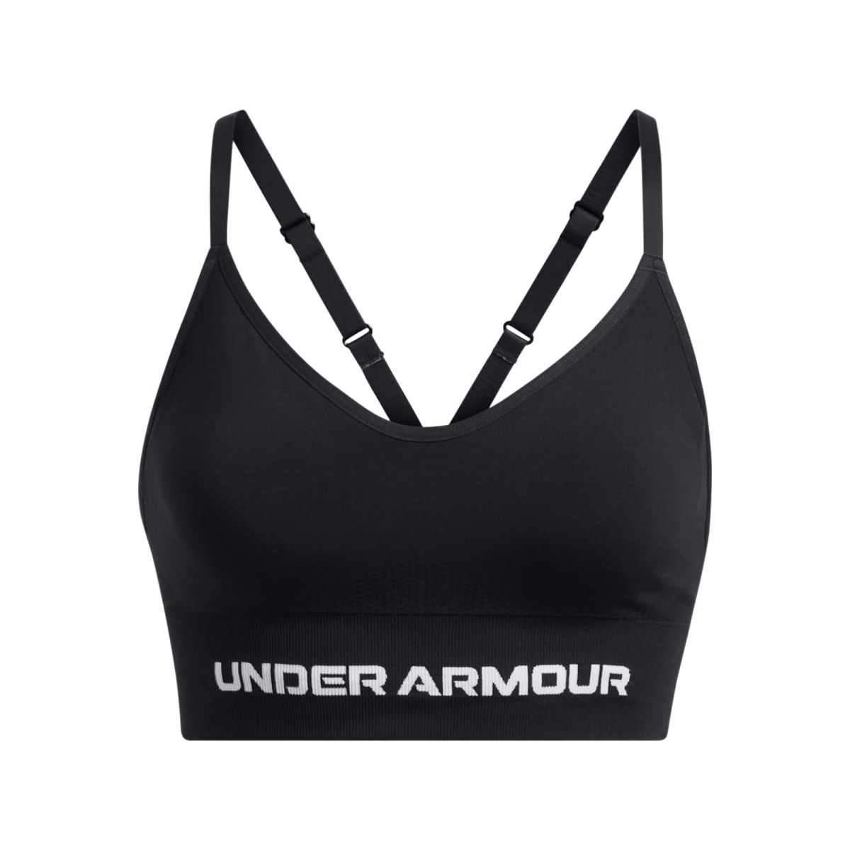 Under Armour Women's Vanish Seamless Low Bra Black/White 1384417-00100 - Main Image