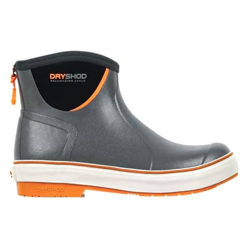 Dryshod Seamonster FLX Ankle Grey/Orange Size 13 Boots SMX-MA-GY-M13