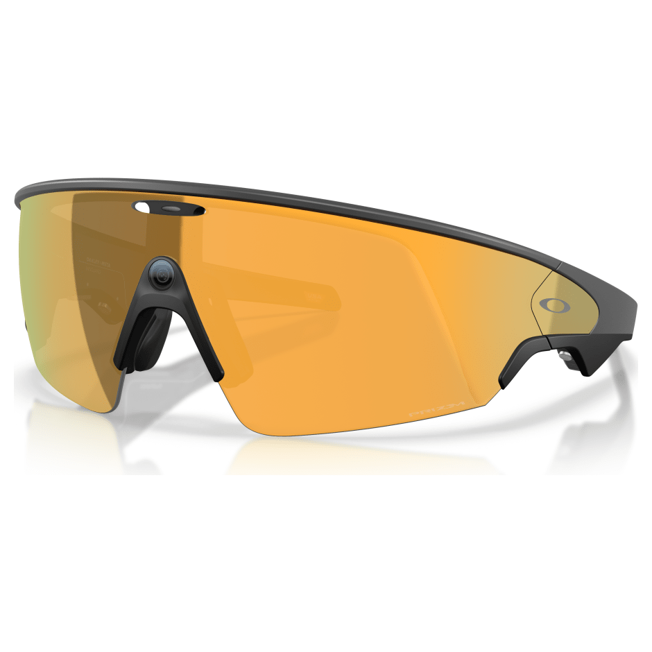 Oakley META Vanguard Black w/Prizm 24K Rectangle Shield - Toric Lens 6.25x4.24 Nylon (Semi-Rimless) Sunglasses OW8001-04
