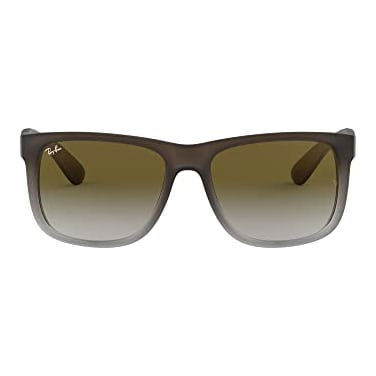 Ray-Ban Justin Rubber Brown on Grey Light Grey Gradient Green 0RB4165-8547Z55