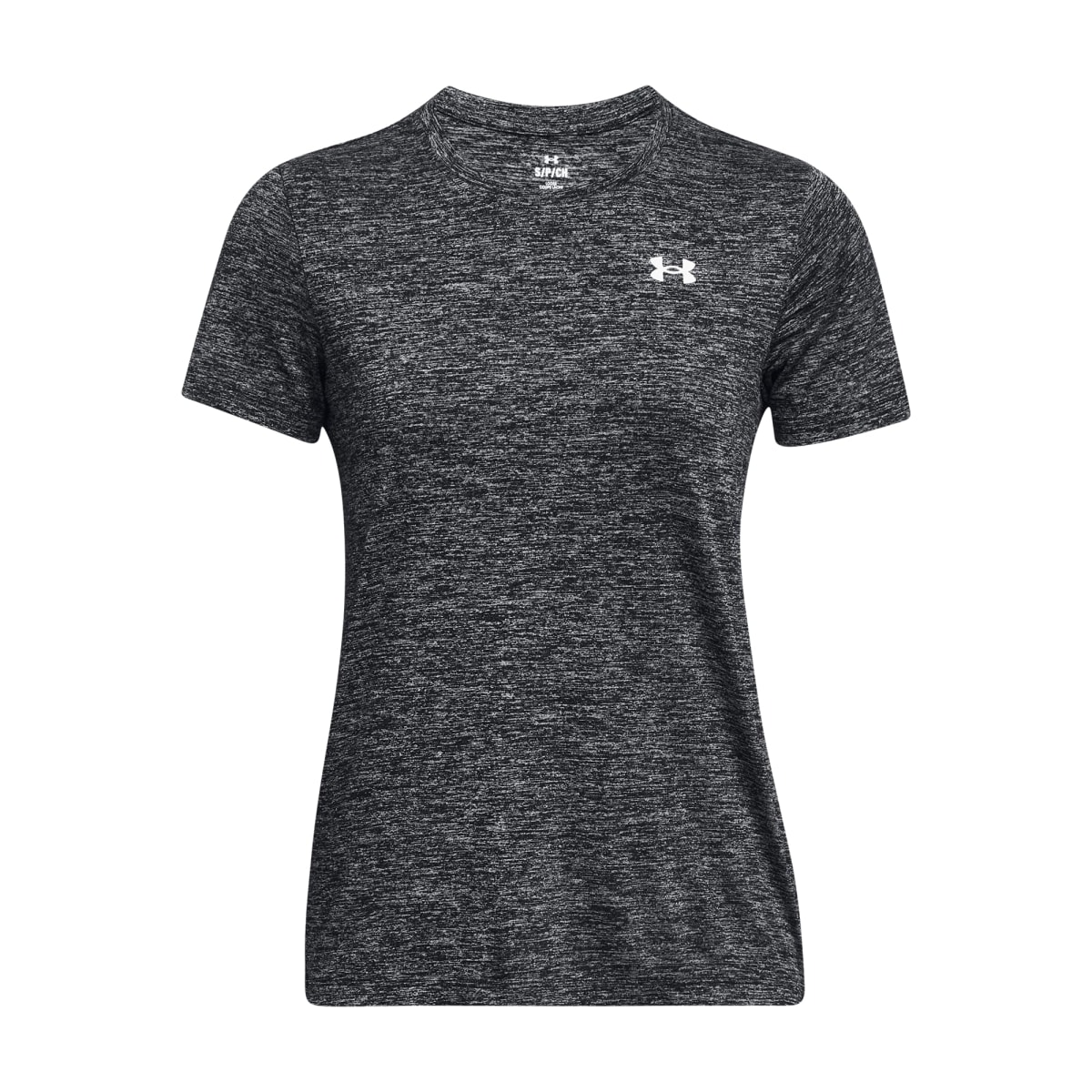 Under Armour Women's Tech Twist Shortsleeve Black/White Shirt 1384230-00100 - Main Image