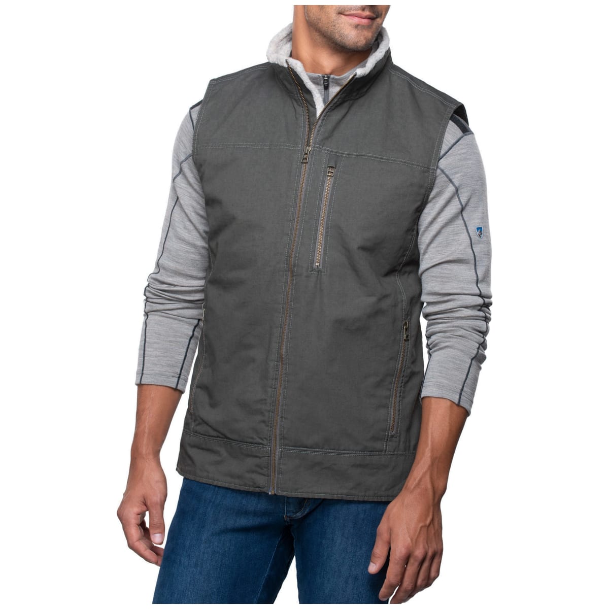 Kuhl Burr Lined Vest Gun Metal Men's Size XXL 1057-GUN-M-XXL