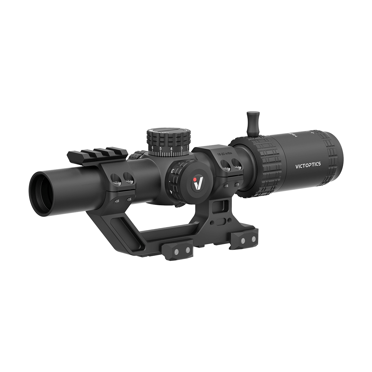 Vector Optics S6 1-6x24i SFP Illuminated Riflescope Kit w/30mm 1-Piece 1.93" Mount, Fiber Optic VIS-F1 Reticle, Honeycomb Shade OPSL133 - Main Image