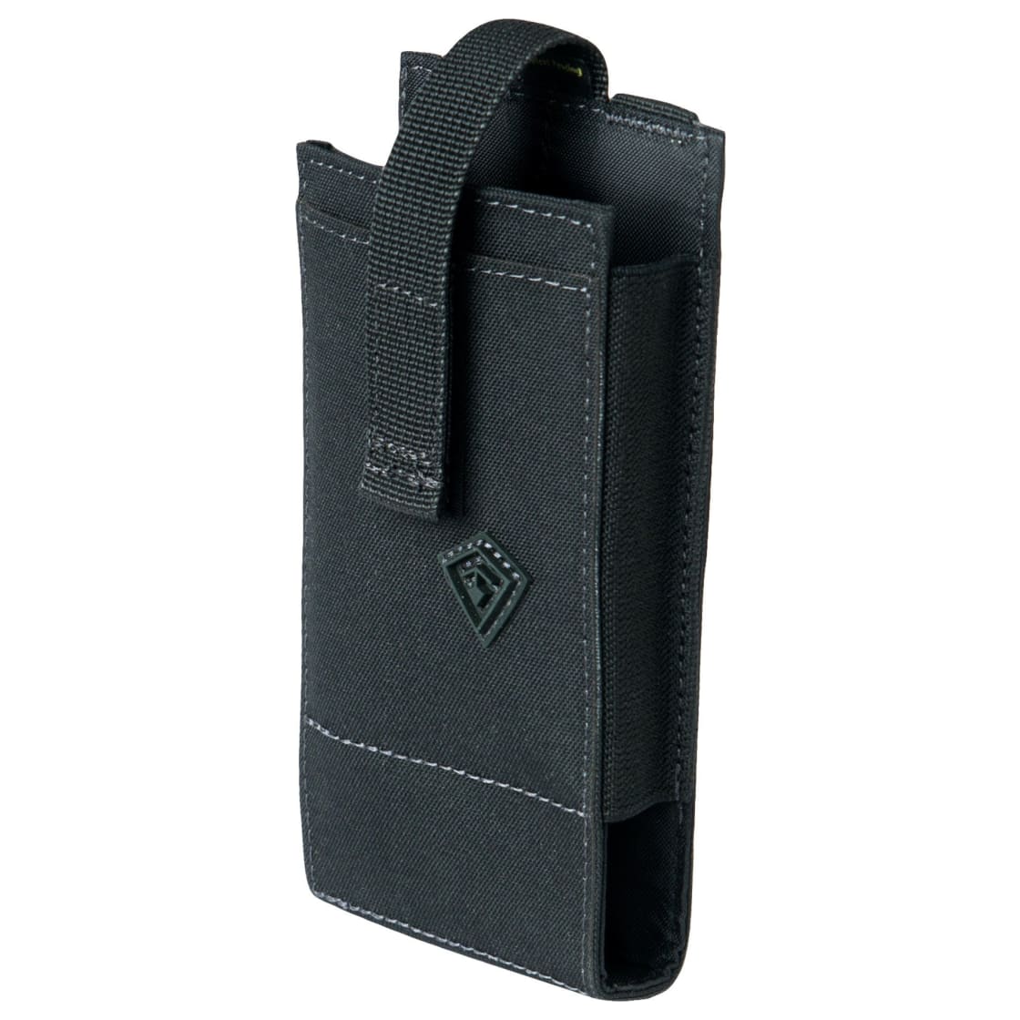 First Tactical Tactix Media Large 500D Nylon Black Pouch 3x6.25x1" w/ 2 Hooked Lynx Attachments 180017-019-1SZ - Main Image
