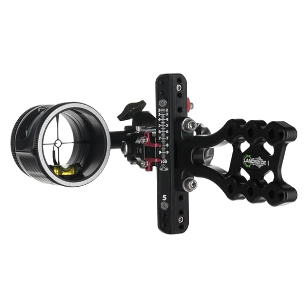 AXCEL LANDSLYDE Plus Slider Non-Dampened w/AVX-31 Scope, "T", Rheostat Cover, Torque Ind., Crosshair 1-Pin .019 Red Fiber Blk Bow Sight ALNP-N119-3RB
