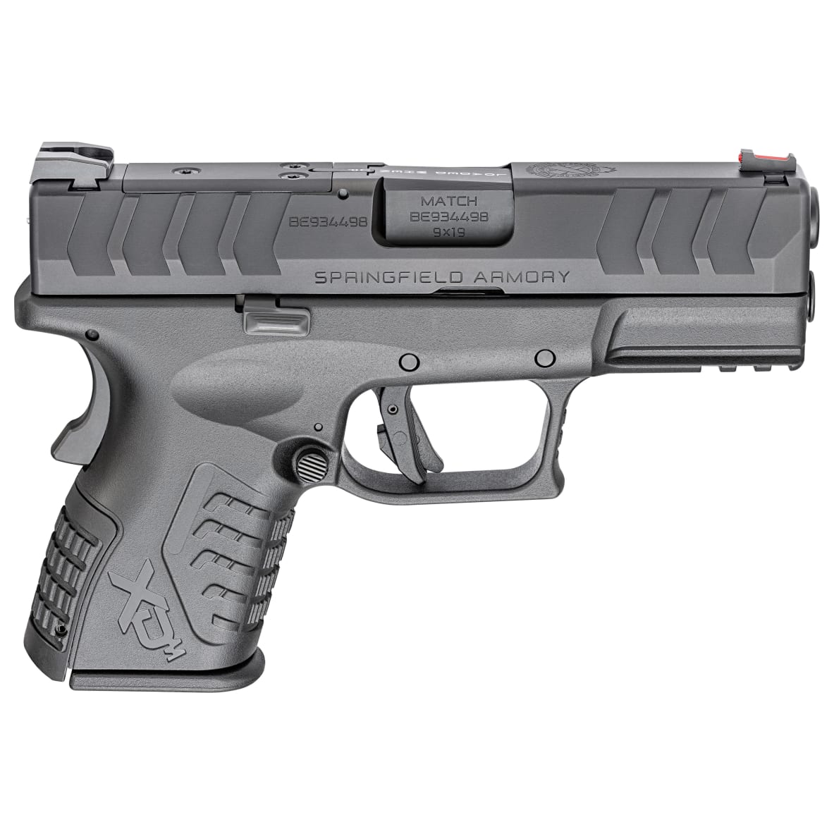Springfield Armory XD(M) Elite 9mm 3.8" Bbl Black Optic Ready CA Compliant Handgun w/ Fiber Optic Sights, TacRack RS, 2x10rd Mags XDME9389CBOSPCA - Main Image