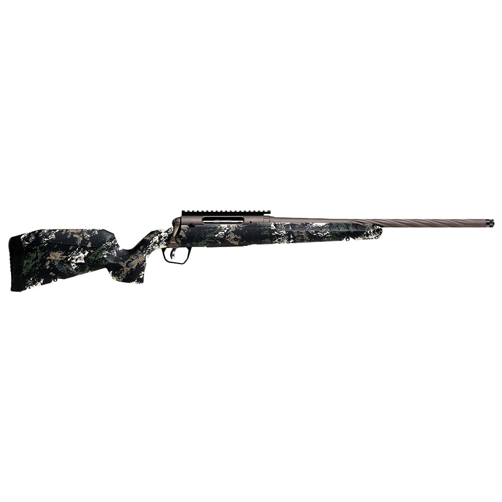 Savage Arms G4 Axis 2 Pro Forest SP Camo 6.5 CM 1:8" 5/8x24 20" Heavy Sporter Spiral Fluted Bbl Carbon Steel/Synth Gun Metal BRZ Rifle 33273 - Main Image