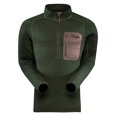 Sitka Core Mid Wt Zip T Forest Medium 10036-FO-M